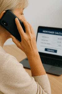 Calling a reverse mortgage specialist for personalized support