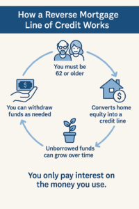 Steps to accessing a reverse mortgage line of credit